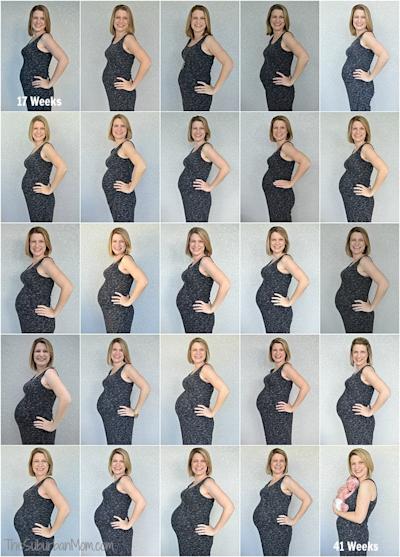 Time Lapse Of Pregnant Belly - pregnantbelly