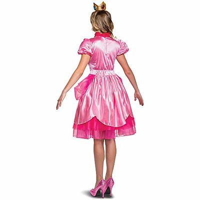 Disguise Womens Costume, Official Nintendo Super Mario Bros Dress And Crown  Princess Peach Deluxe Adult, Pink, XL 18-20 US - Yahoo Shopping