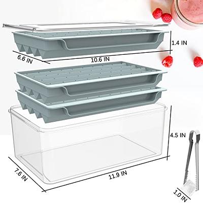 WIBIMEN Large Ice Cube Tray, Whiskey Ice Mold with Bin & Tong Square Ice  Cube Mold, Leakproof Large Ice Cube Molds for Cocktails Whiskey Bourbon