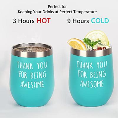 Tumbler Water Glass Tumbler Glass Water Bottle with Straw, Thank You Gifts for Women Coworkers Friends, Birthday Gifts Appreciation Gift, Size: One