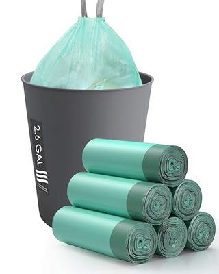 75pcs 5 Rolls/ Pack 4 Gallon Small Trash Bags, Disposable Thin Garbage Bags,  For Kitchen, Bathroom, Bedroom, Office, Small Trash Can