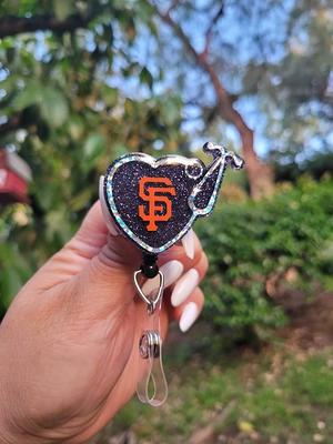 Baseball Badge Reel