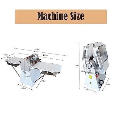 INTBUYING Dough Sheeter Machine 20in Reversible Puff Pastry Roller Sheeter  Pizza Croissant Bread Dough Flatten Roller Presser Stainless Steel Crust