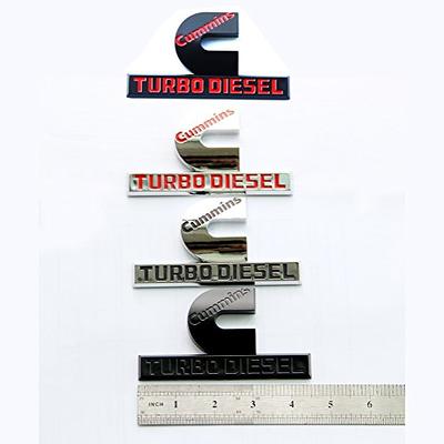 Yoaoo 2X OEM Black Cummins Turbo Emblem Badges Replacement for