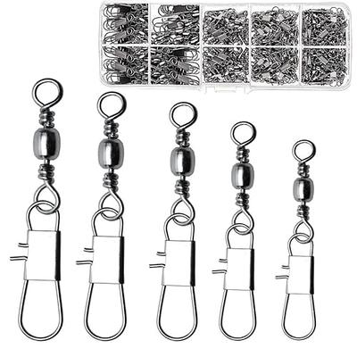 AMYSPORTS Stainless Quick Fishing Snap Kit Power Clip Fishing Snap Saltwater  Corrosion Resistance Snaps Swivels Lock Freshwater Connector Black Nickel  100pcs 55lbs - Yahoo Shopping