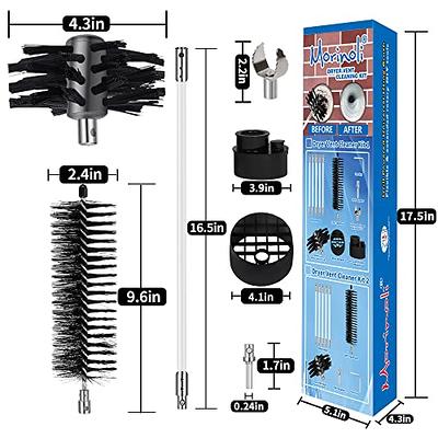 Dryer Vent Cleaner 24 Feet, Flexible 18 Rods Dry Duct Cleaning Kit