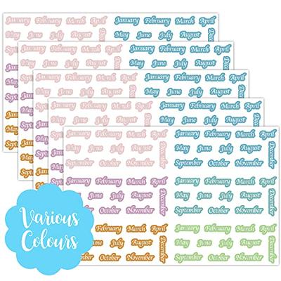 12 Monthly Date Stickers in Colors for Planners, 365 Daily Planner Number  Stickers, Decorative Planner Sticker Accessories for Customizing Undated  Planners, Calendar, Notebooks - Yahoo Shopping