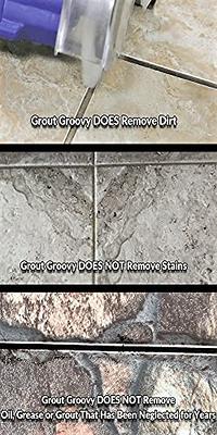 Grout Groovy Electric Stand Up Tile Grout Cleaner for Narrow Grout, Safely  Removes Dirt from Grout, 1 Narrow Brush, 20' Cord