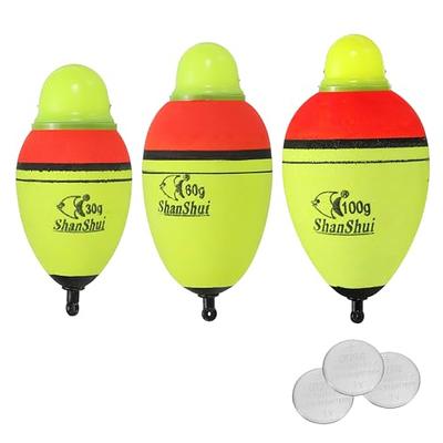 Thill Night N Day Glow Float Fishing Slip Float Yellow Black 1 in. Oval 