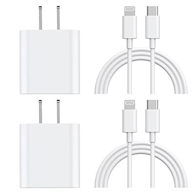 3Pack Dual Port USB-C Wall Plug-in USB Charger, AILKIN 20W Power Delivery +  QC3.0 A Double Fast Charging Block for iPhone 15 14 13 12 Pro Max Mini 11