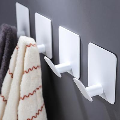 Adhesive Hooks Heavy Duty Sticky Hooks for Hanging Wall Hangers Without  Nails 15lb(Max) 180 Degree Rotating Seamless Stick on Wall Hooks Bathroom  Kitchen Office Outdoors-12 Packs 