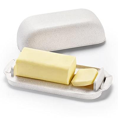 Airtight Butter Dish with Lid and Knife Spreader for Countertop