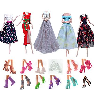 10 Pack Set Doll Clothes Fashion Dress Vintage Outfit For Barbie Dolls 11.5  inch