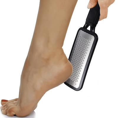 Foot File Callus Remover Stainless Steel Foot File Foot Scrubber Feet Rasp  Double Side Dead Skin Remover Foot Scraper Foot Sander Foot Care Tool With  Sandpaper - Temu