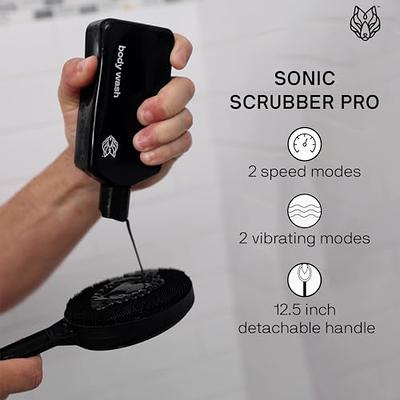 BlackWolf Sonic Scrubber PRO Face Body Vibrating Brush 