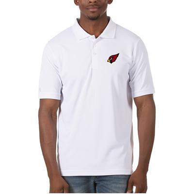 Men's Antigua White/Cardinal Arizona Cardinals Motion Polo