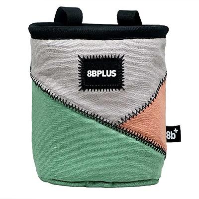 8BPLUS Chalk Bag for Climbing, Bouldering, Belt and Giftbox Included - Wide  Opening - Brush Holders, for Left