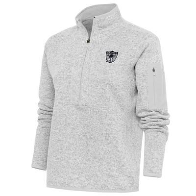 Las Vegas Raiders Antigua Victory Pullover Hoodie - Heather Gray