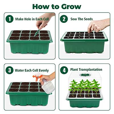 24 Packs 4 inch Clear Nursery Pots with Silicone Base for Easy  Transplanting, Reuseable Seedling Seed Starter Pots for Indoor Outdoor  Gardening