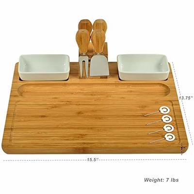 Small Chopping Board Wooden Boards Bamboo Picnic Platter