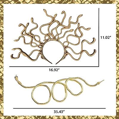 JeVenis Medusa Headpiece Medusa Crown Gold Snake Headband Medusa Costume  Accessories Goddess Costume Women Halloween Christmas Party Costume - Yahoo  Shopping