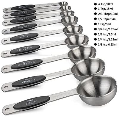 Measuring Spoons Set Small Tablespoon Teaspoons With Removable