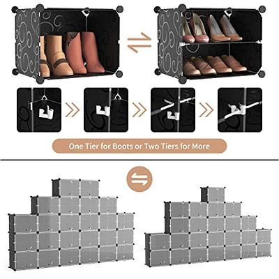 ROJASOP Big Shoe Storage Cabinet with Covers and Doors, 12-Tier Organizer  96 Pairs Extra Large Plastic Portable rack Organizer for Closet Entryway  Bedroom - Yahoo Shopping