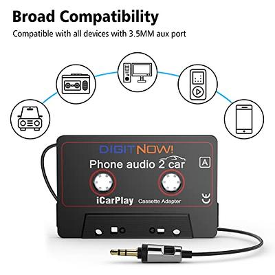 Cassette Adapter w/ 3.5mm Aux Cable