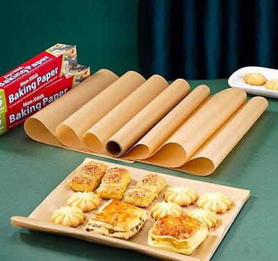 [12 x 16 Inch - 200 Count] Pre-Cut Baking Parchment Paper Sheets Unbleached  Non-Stick Sheets for Baking & Cooking - Kraft