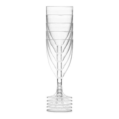 JoyServe Bulk 7 oz Plastic Disposable Wine Glasses - (Pack of 24) Clear  BPA-Free Plastic Wine Glasses with Stem and Party Drinking Glass Cups for  Parties, Weddings, Toasts, Food Samples, Catering - Yahoo Shopping