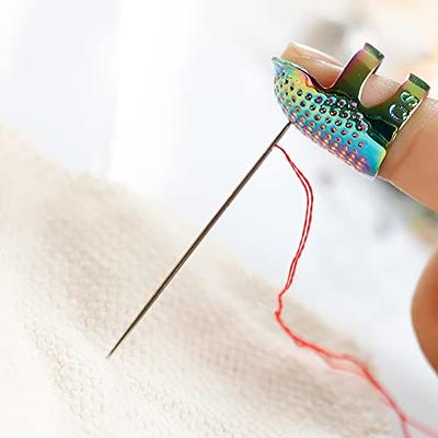  EXCEART 6 Pcs Crochet Ring Knitting Finger Rings