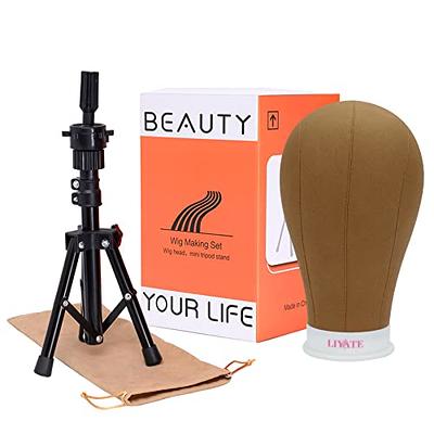 One Pc Tripod Mini Mannequin Head Stand, Wig Stand Tripod