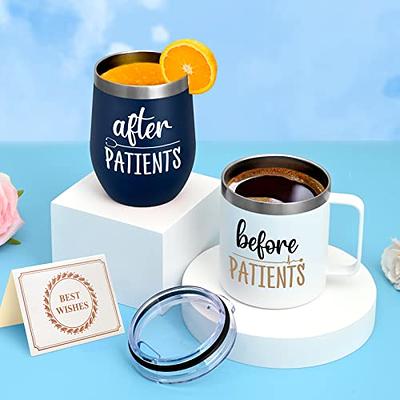 Before Patients After Patients Coffee Mug and Wine Tumbler Set