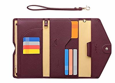 ZOPPEN Passport Holder Travel Wallet (Ver.5) for Women Rfid Blocking  Multi-purpose Passport Cover Document Organizer Strap, Wine Red - Yahoo  Shopping