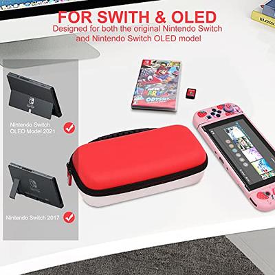 Orzly Carry Case Compatible with Nintendo Switch and New Switch OLED  Console - Black Protective Hard Portable Travel Carry Case Shell Pouch with