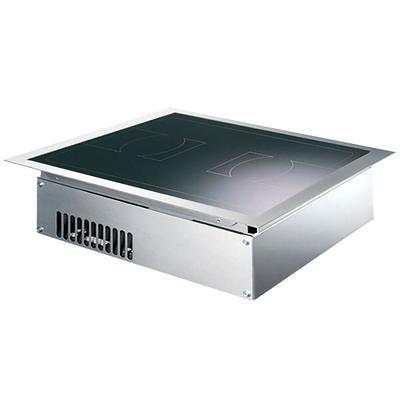 Avantco 177EB202SBSM Double Burner Solid Top Stainless Steel Portable Electric Side-by-Side Hot Plate - 3,000W, 240V