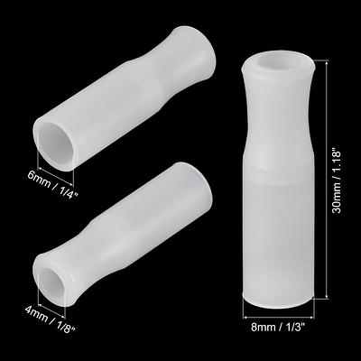 8pcs Silicone Straw Tips for 1/4 Inch OD Stainless Steel Straws