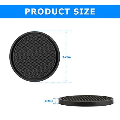 Car Coasters for Cup Holder Silicone Car Cup Holder Coasters Pack of 2, Size: One Size