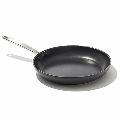 OXO Good Grips 8 Frying Pan Skillet with Lid, 3-Layered German Engineered  Nonstick Coating, Stainless Steel Handle with Nonslip Silicone, Black