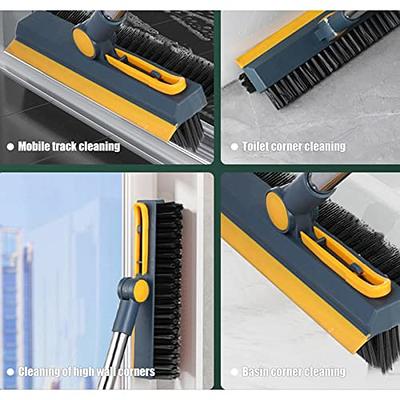 Bonpally Microfiber Mop Floor Cleaning System, Flat Mop for Hardwood Floors,  Floor Scrub Brush and Grout