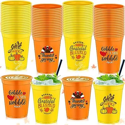 Uiifan 50 Pieces 9 oz Plastic Cups Disposable Drinking Cups Bulk