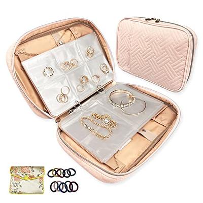 SLOZO Travel Jewelry Box,Upgraded Travel Jewelry Case,Portable Jewelry  Boxes for Women,PU Leather Jewelry Box,Travel Jewelry Organizer for  Necklaces,Rings,Earrings,Bracelets,Black - Yahoo Shopping