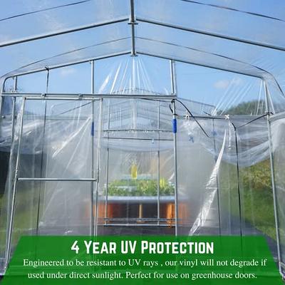 Farm Plastic Supply - Clear Vinyl Sheeting - 15 Mil - (4'6 x 50