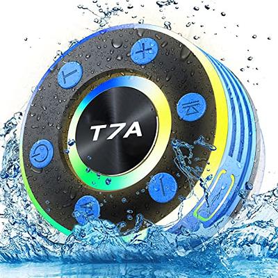  Updated Shower Speaker, IPX7 Waterproof Portable Bluetooth  Speakers with Stereo Pairing, Wireless for Bike Kayak Pool Beach Outdoor :  Electronics