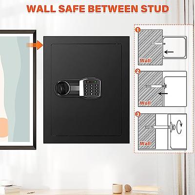 Wall Safes Between the Studs Fireproof, Hidden Wall Safe with