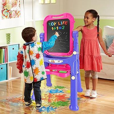 Joyooss Art Easel for Kids, Double Sided Wooden with 98+ Accessories Kids  Easel Drawing Board