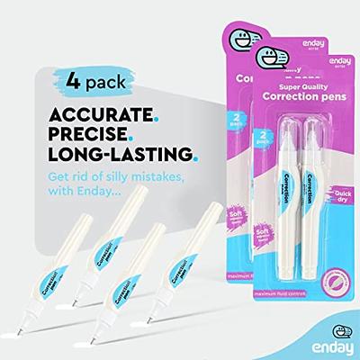 Correction Pen White Out Liquid Pen Multi-Purpose Whiteout with Metal Tip –  For School, Office & Home 7 ml Correction Fluid (Pack of 4) – by Enday -  Yahoo Shopping