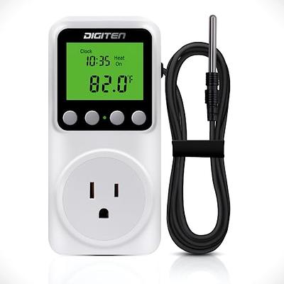 DIGITEN Temperature Controller with Timer Reptile Thermostat Timer