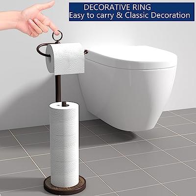 Free Standing Toilet Paper Holder Stand, Oil Rubbed Bronze Toilet