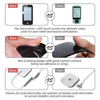 Comfier Tens Unit Muscle Stimulator with 2 Channels, Electric Pulse Back Massager for Pain Relief Therapy with 24 Modes-CF-8015